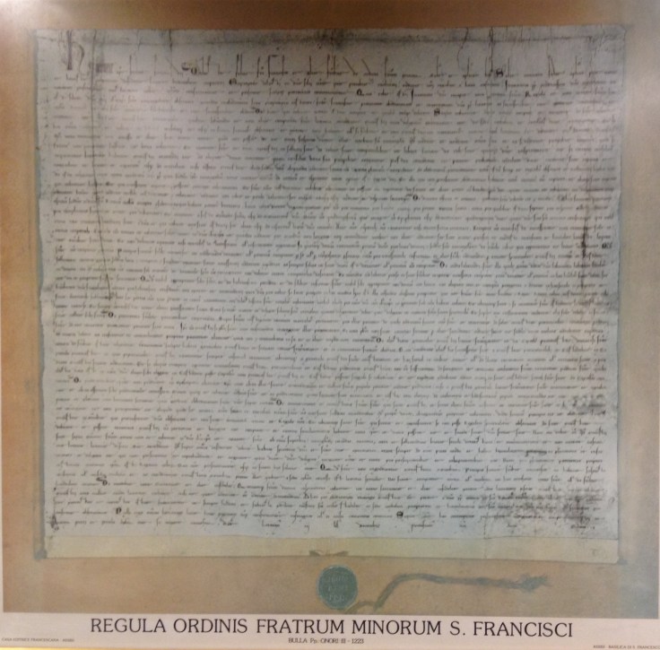 Règle de l'ordre des frères mineurs.